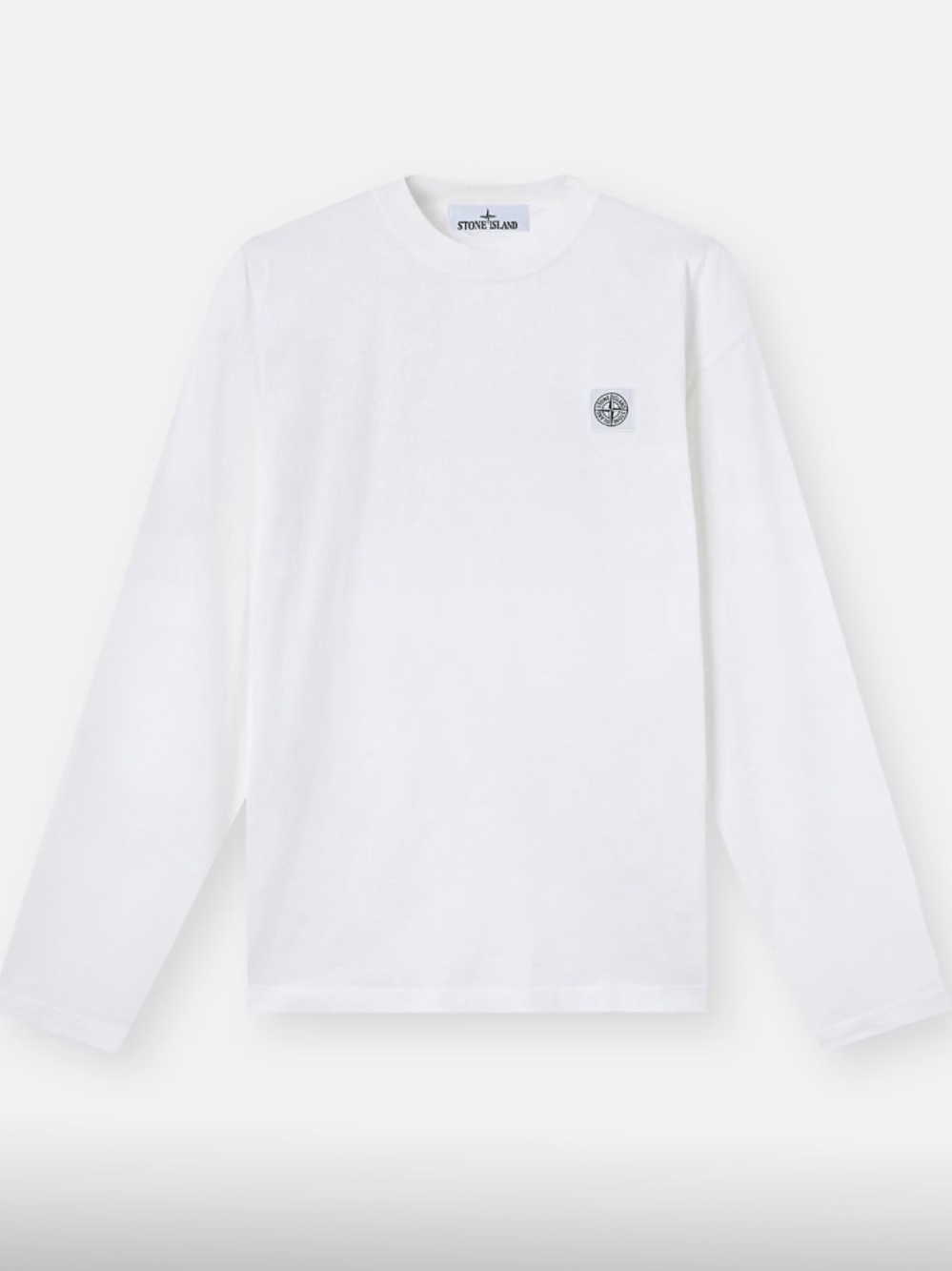 Stone Island White Regular-Fit Long-Sleeve T-Shirt Men’s Large